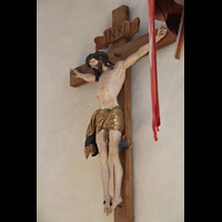 Freudenstadt, Ev. Stadtkirche, Mittelalterliches Kreuz - Ansicht von vorne (toter Christus)