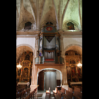 Campanet (Mallorca), Sant Miquel, Orgel mit Seitenschiff