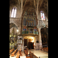 Petra (Mallorca), Sant Pere, Orgel und Seitenschiff