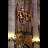 Palma de Mallorca, Catedral La Seu, Orgel seitlich