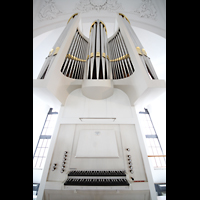 Hamburg, St. Michaelis ('Michel'), Carl-Philipp-Emanual-Orgel mit Spieltisch