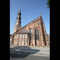 Hamburg, Hauptkirche St. Katharinen, Auenansicht auf den Chor und Turm