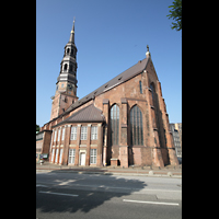 Hamburg, St. Katharinen, Auenansicht auf den Chor und Turm