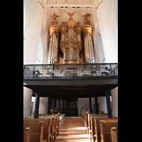 Hamburg, Hauptkirche St. Katharinen, Hauptorgel mit darunterliegender Chor- und Orchester-Empore