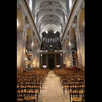 Paris, Saint-Sulpice, Innenraum in Richtung Orgel