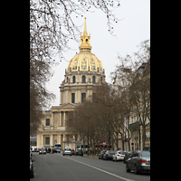 Paris, Saint-Louis des Invalides (Cathédrale aux Armées), Ansicht von der Avenue de Lowendahl