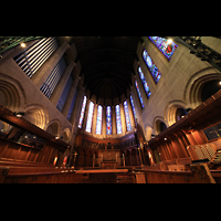 Denver, St. John's Episcopal Cathedral, Chorraum mit Spieltisch und Orgel