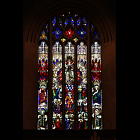 Denver, St. John's Episcopal Cathedral, Großes Buntglasfenster an der Rückwand