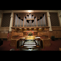 Denver, First Church of Christ, Scientist, Spieltisch mit Orgel