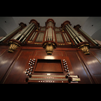New York City, St. Paul's Chapel (Trinity Parish), Spieltisch mit Orgel