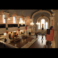 New York City, St. Paul's Chapel (Trinity Parish), Blick von der Seitenempore zum Chor