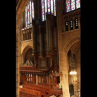 New York City, St. Thomas 5th Ave, Blick von der Nordseitenschiffempore zur Hauptorgel (Sdseite)