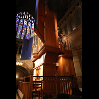 New York City, St. Thomas 5th Ave, Seitenansicht der kleinen Orgel, hinten die Pedalpfeifen