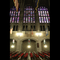 West Point, Military Academy Cadet Chapel, Nave Organ und Seitenschiff-Fenster