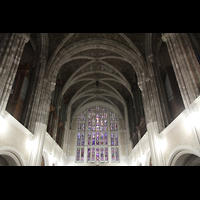 West Point, Military Academy Cadet Chapel, Left und Right Chancel Organ mit groem Chorfenster