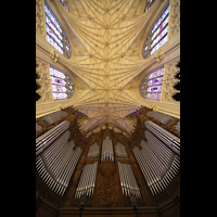 New York City, St. Patrick's Cathedral, Orgelprospekt und Deckengewölbe