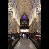 New York City, St. Patrick's Cathedral, Hauptschiff in Richtung Orgel