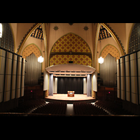 Philadelphia, Irvine Auditorium ('Curtis Organ'), Innenraum mit Orgel und Spieltisch