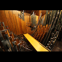 Philadelphia, Irvine Auditorium ('Curtis Organ'), Schwellwerk mit Pfeifen des Bourdon 16’ im Hintergrund
