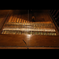 Philadelphia, Irvine Auditorium ('Curtis Organ'), Harfe in der Pfeifenkammer des Great