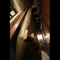 Philadelphia, Irvine Auditorium ('Curtis Organ'), Violone 32' in der linken Stage Pedal Pfeifenkammer