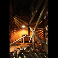 Philadelphia, Girard College Chapel, Diapason 32' und Tuba Mirabilis 8' (am Ende der Orgelkammer)