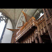 Chicago, University, Rockefeller Memorial Chapel, Horizontalpfeifen der Randel State Trumpet (Gallery Organ)