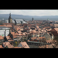 Bamberg, St. Stephan, Blick vom Michaelsberg zum Stephansberg