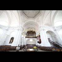 Bamberg, St. Stephan, Innenraum in Richtung Orgel
