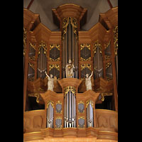 Hamburg, Hauptkirche St. Jacobi, Rckpositiv und Hauptwerk