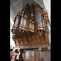 Lübeck, St. Ägidien, Kunstvoll verzierter Orgelprospekt