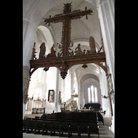 Lübeck, Dom, Innenraum in Richtung Westfassade (ehem. Schnitger-Orgel)