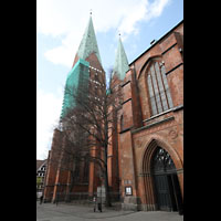 Lübeck, St. Marien, Querhaus und Türme