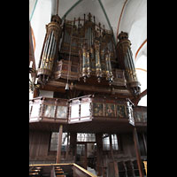 Lübeck, St. Jakobi, Große Orgel mit Empore