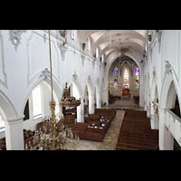 Kempten, St. Mang, Blick von der Orgelempore in die Kirche