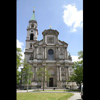 Mnchen (Munich), St. Margaret, Fassade mit Turm