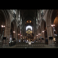 Chester, Cathedral, Querhaus in Richtung Orgel