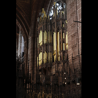 Chester, Cathedral, Orgel, vom Chor aus gesehen