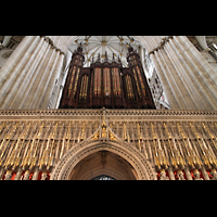 York, Minster (Cathedral Church of St Peter), Orgel auf dem Kings Screen