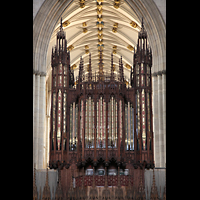 York, Minster (Cathedral Church of St Peter), Orgel (Chorseite)