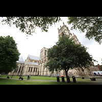 York, Minster (Cathedral Church of St Peter), Auenansicht von Nordwesten