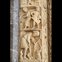 Trogir, Katedrala sv. Lovre (St. Laurentius), Detail des Radovans Portal