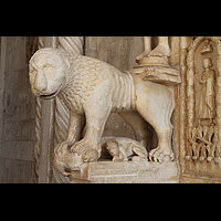 Trogir, Katedrala sv. Lovre (St. Laurentius), Detail des Radovans Portal
