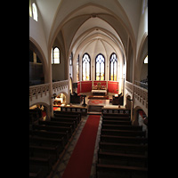 Berlin, St. Afra, Institut St. Philipp Neri, Blick von der Orgelempore in die Kirche
