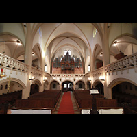 Berlin, St. Afra, Institut St. Philipp Neri, Innenraum in Richtung Orgel