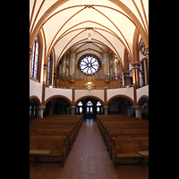 Berlin, Pauluskirche, Innenraum in Richtung Hauptorgel