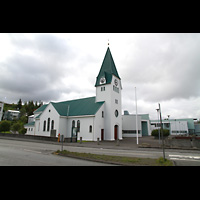 Hafnarfjörður, Kirkja, Außenansicht seitlich