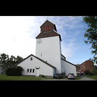 Kirkenes, Kirke, Außenansicht mit Turm