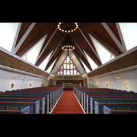 Hammerfest, Kirke, Innenraum in Richtung Chor
