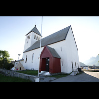 Svolvær, Kirke, Außenansicht von der Seite